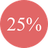 25% 