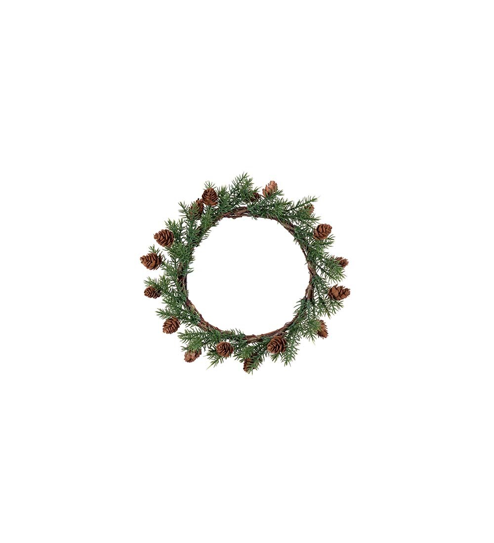 Grankrans med kottar