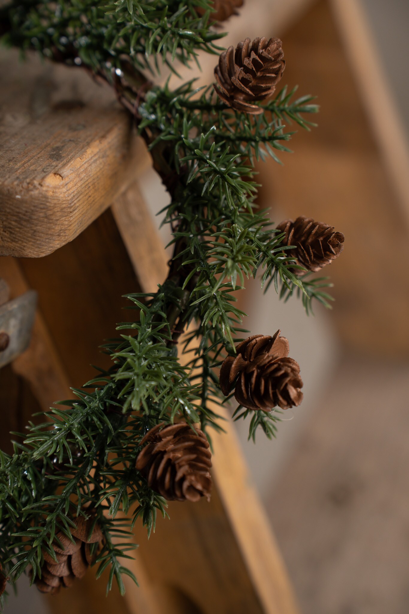 Grankrans med kottar