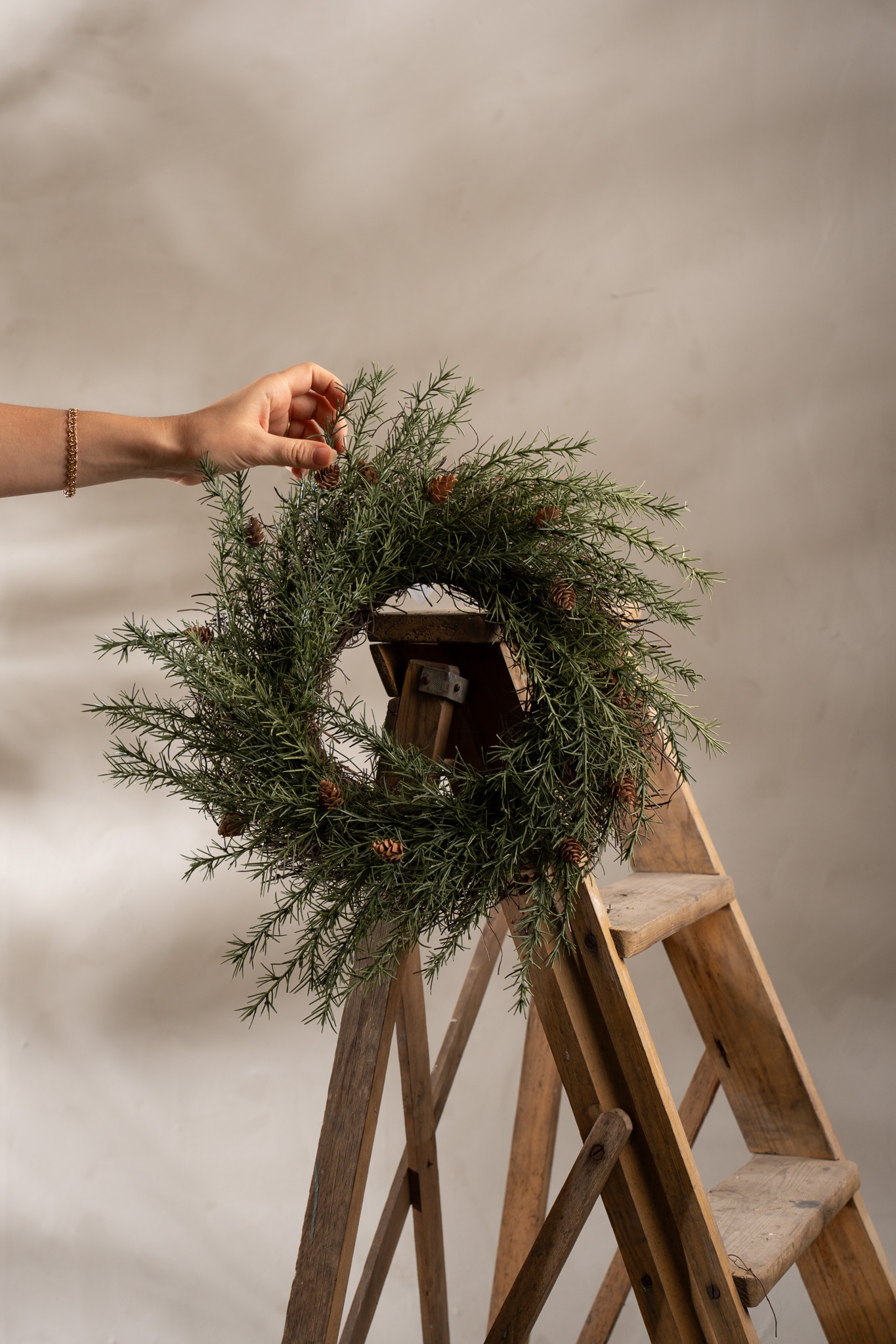 Grankrans med kottar