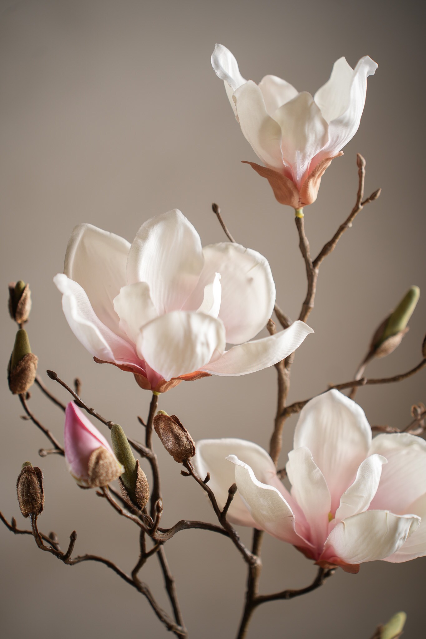 Konstgjord rosa Magnolia 88cm