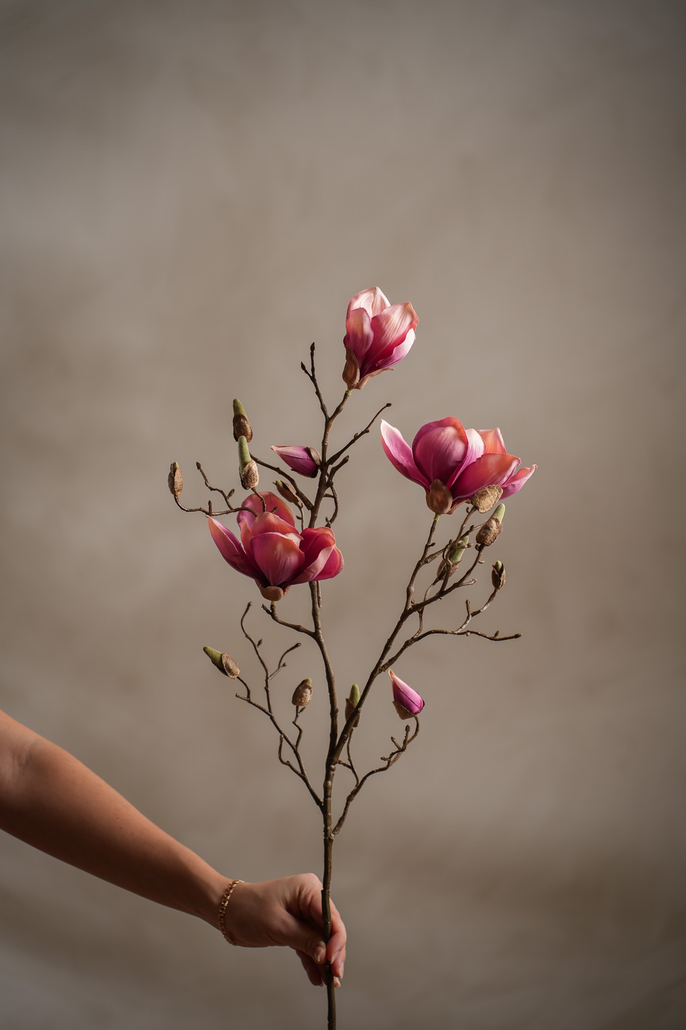 Konstgjord lila Magnolia 88cm