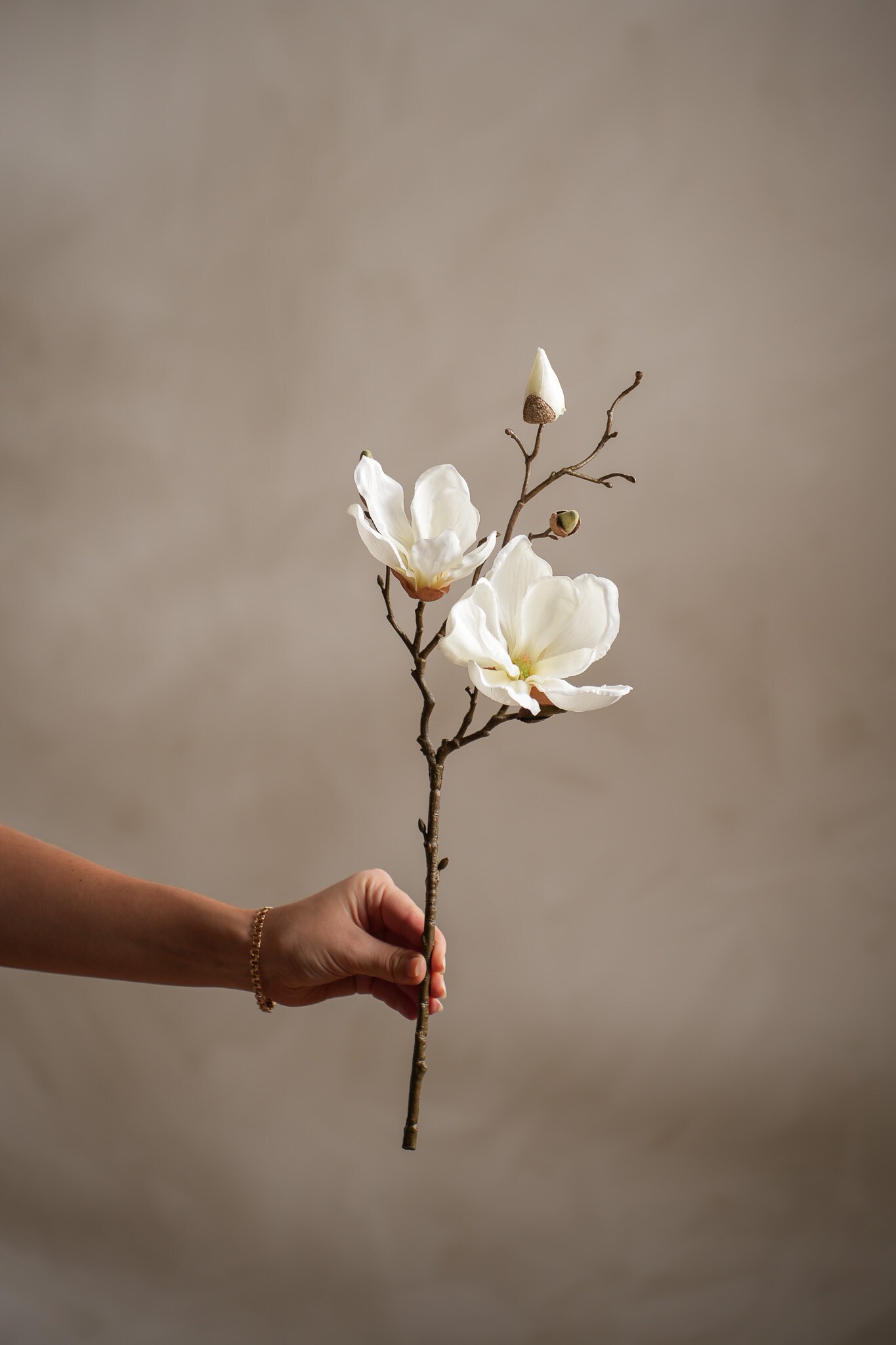 Konstgjord cremefärgad Magnolia 45 cm