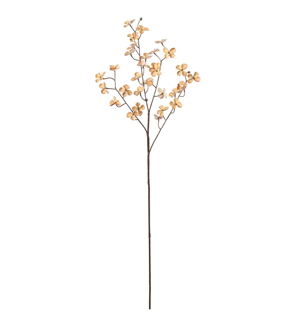 Konstgjord persikofärgad Hortensia 72 cm