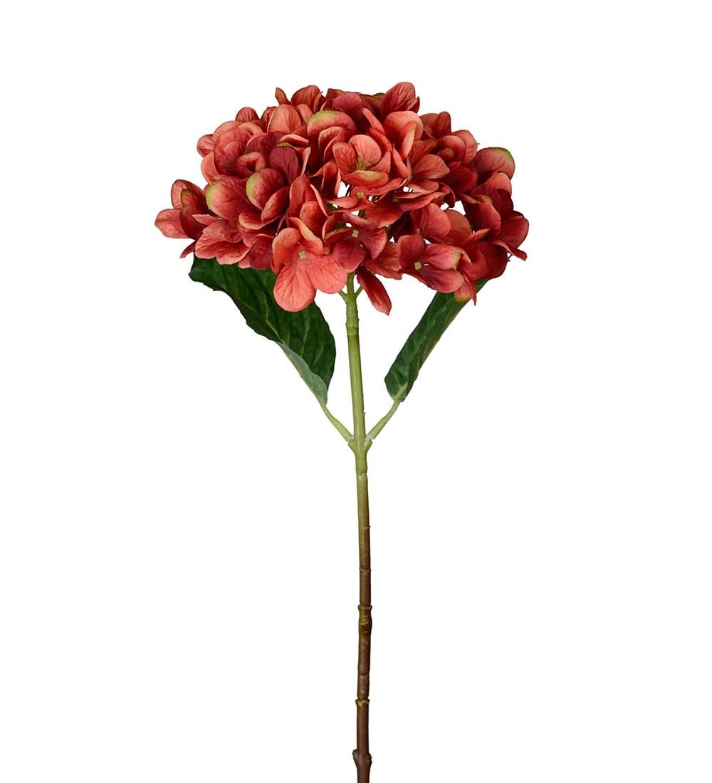 Konstgjord orange Hortensia 48cm