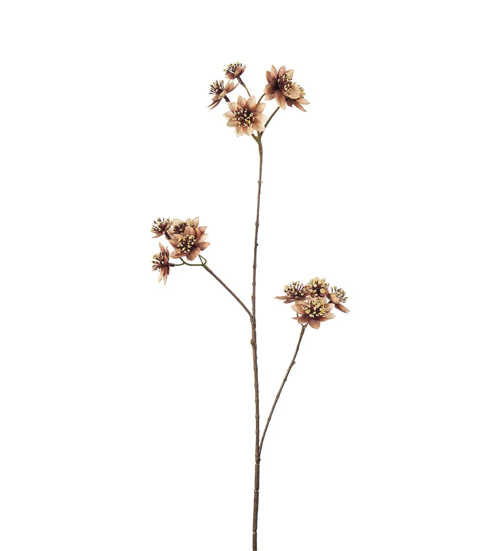 Konstgjord brun Stjärnflocka 72cm