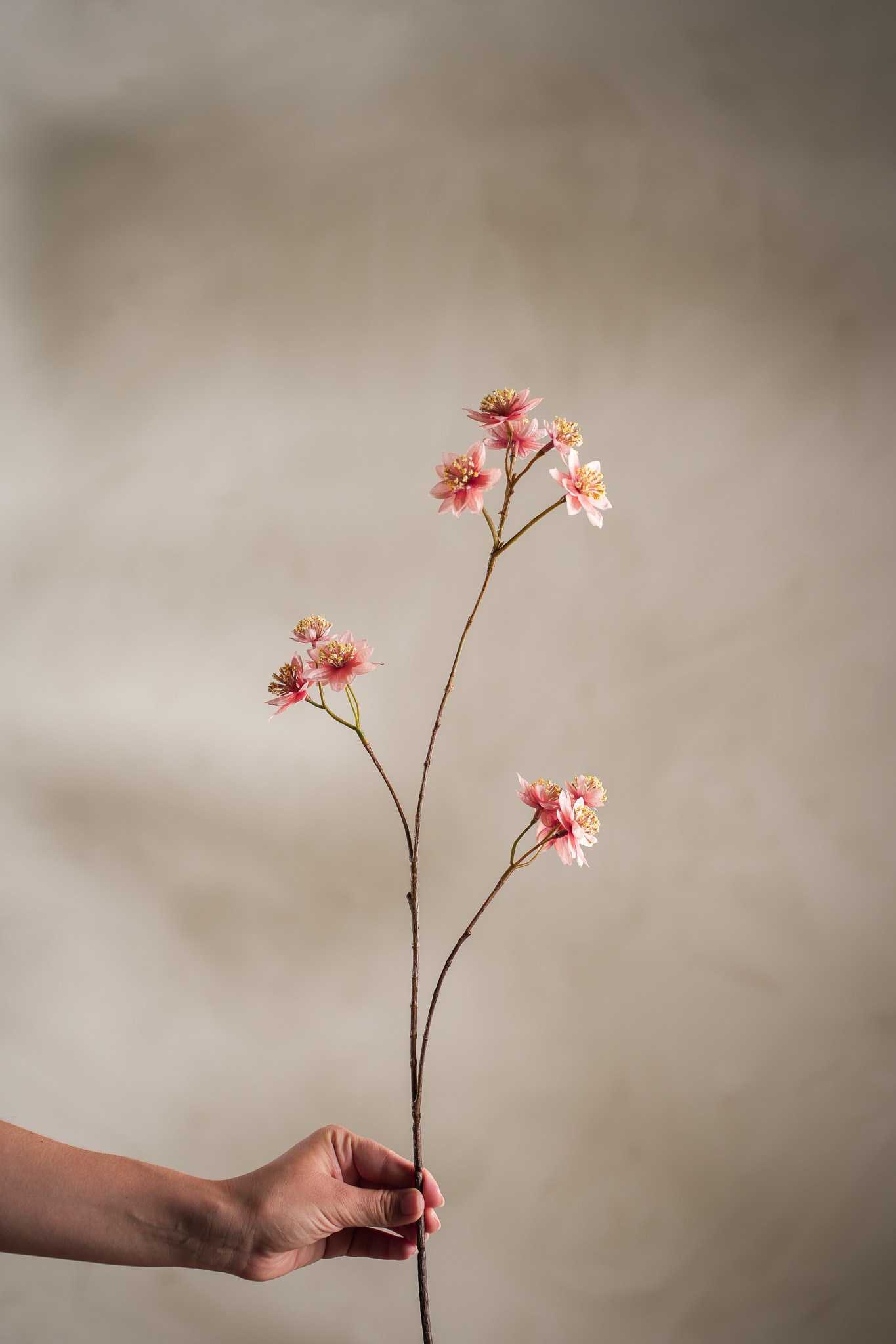 Konstgjord rosa Stjärnflocka 72cm