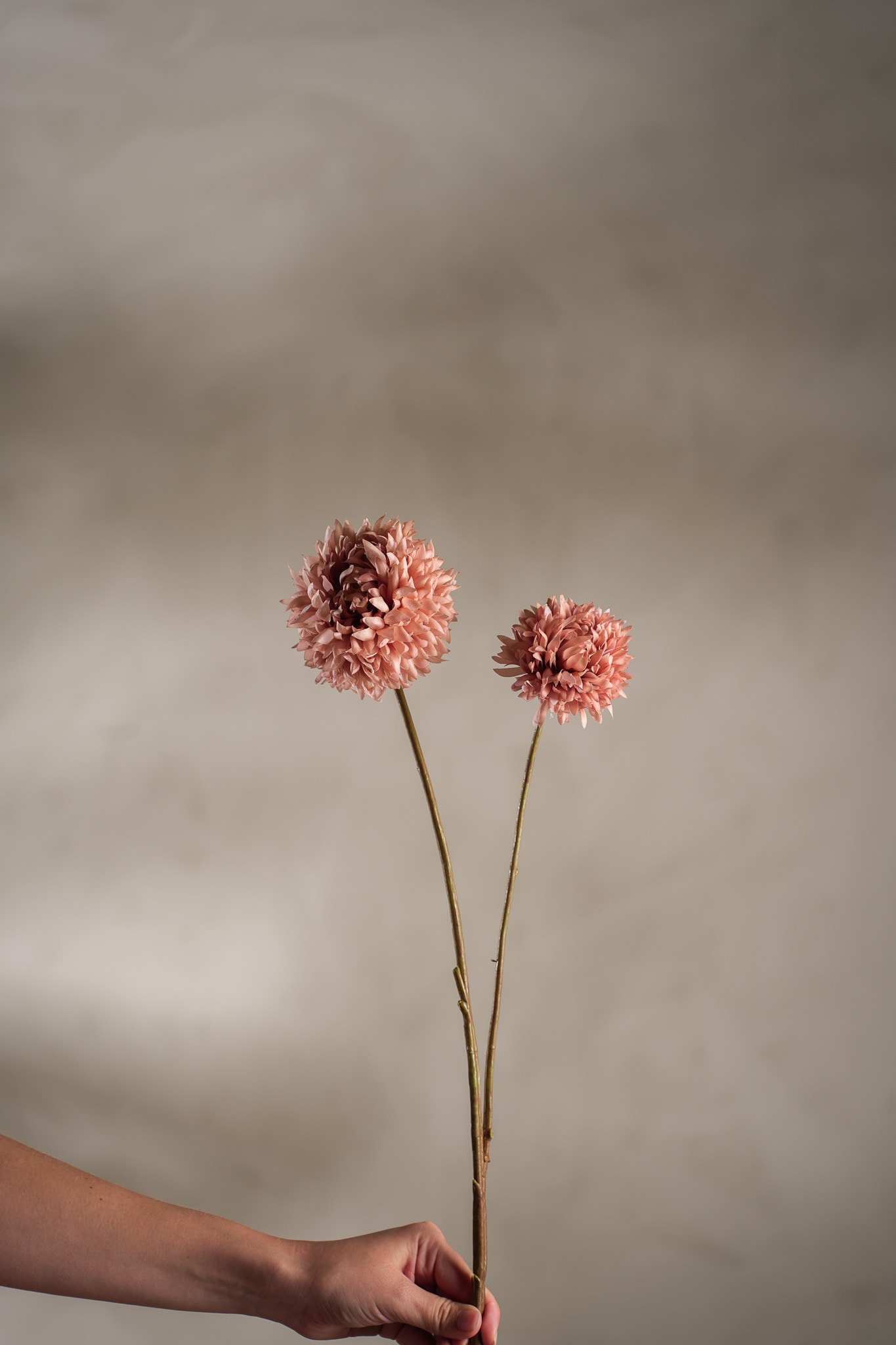 Konstgjord brun Chrysanthemum 65cm