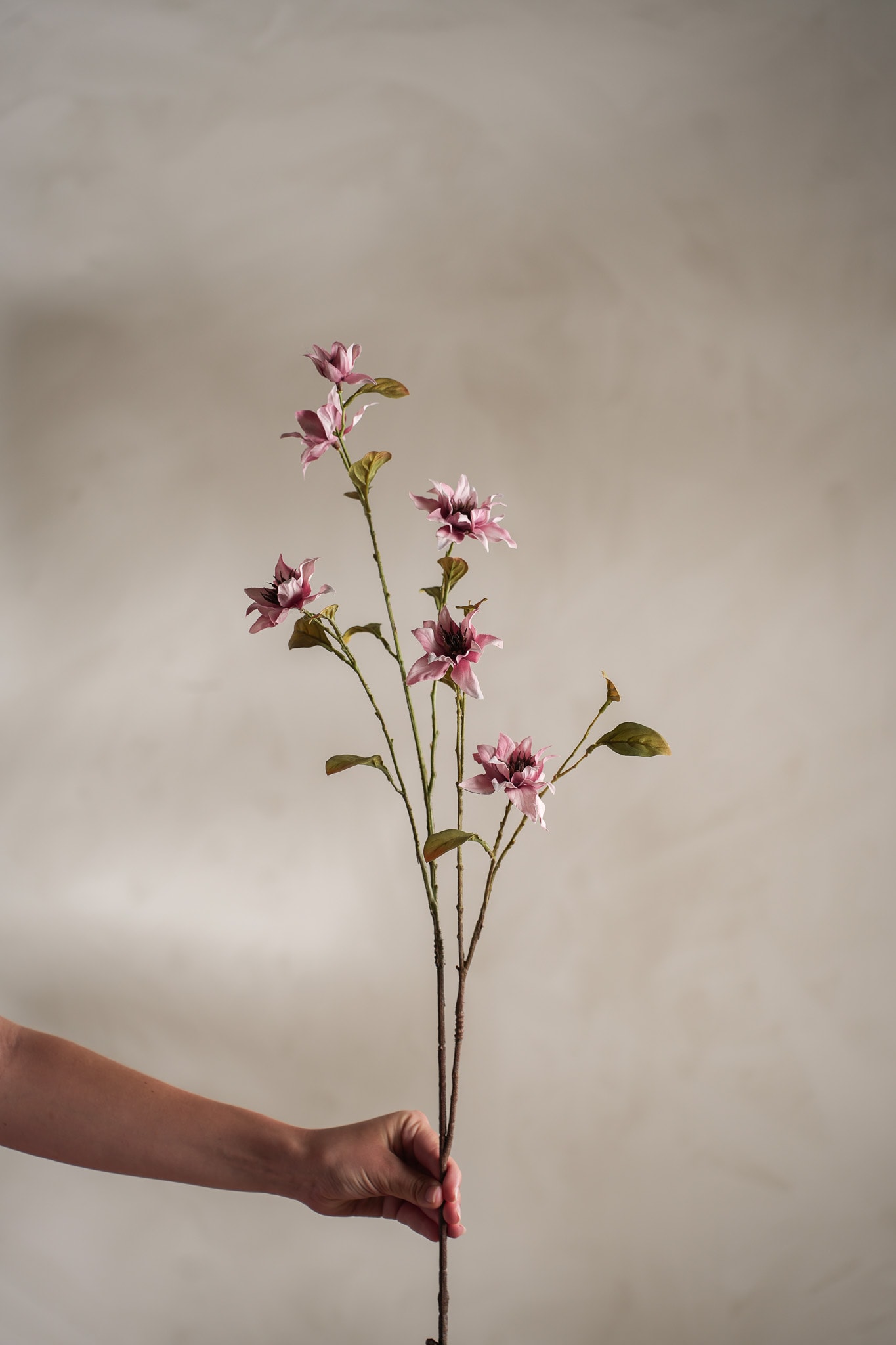 Konstgjord rosa Clematis 93cm