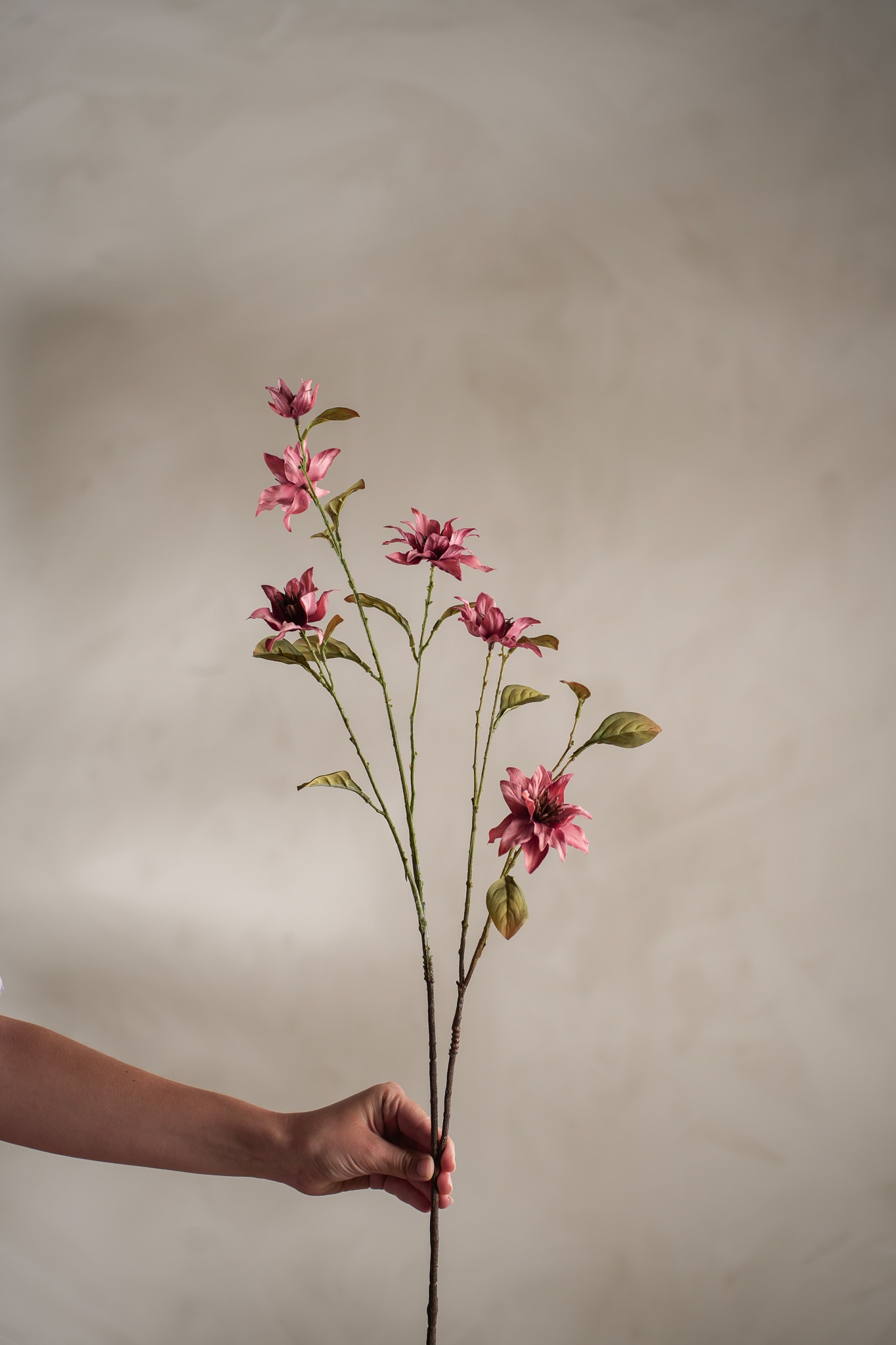 Konstgjord rosa Clematis 93cm