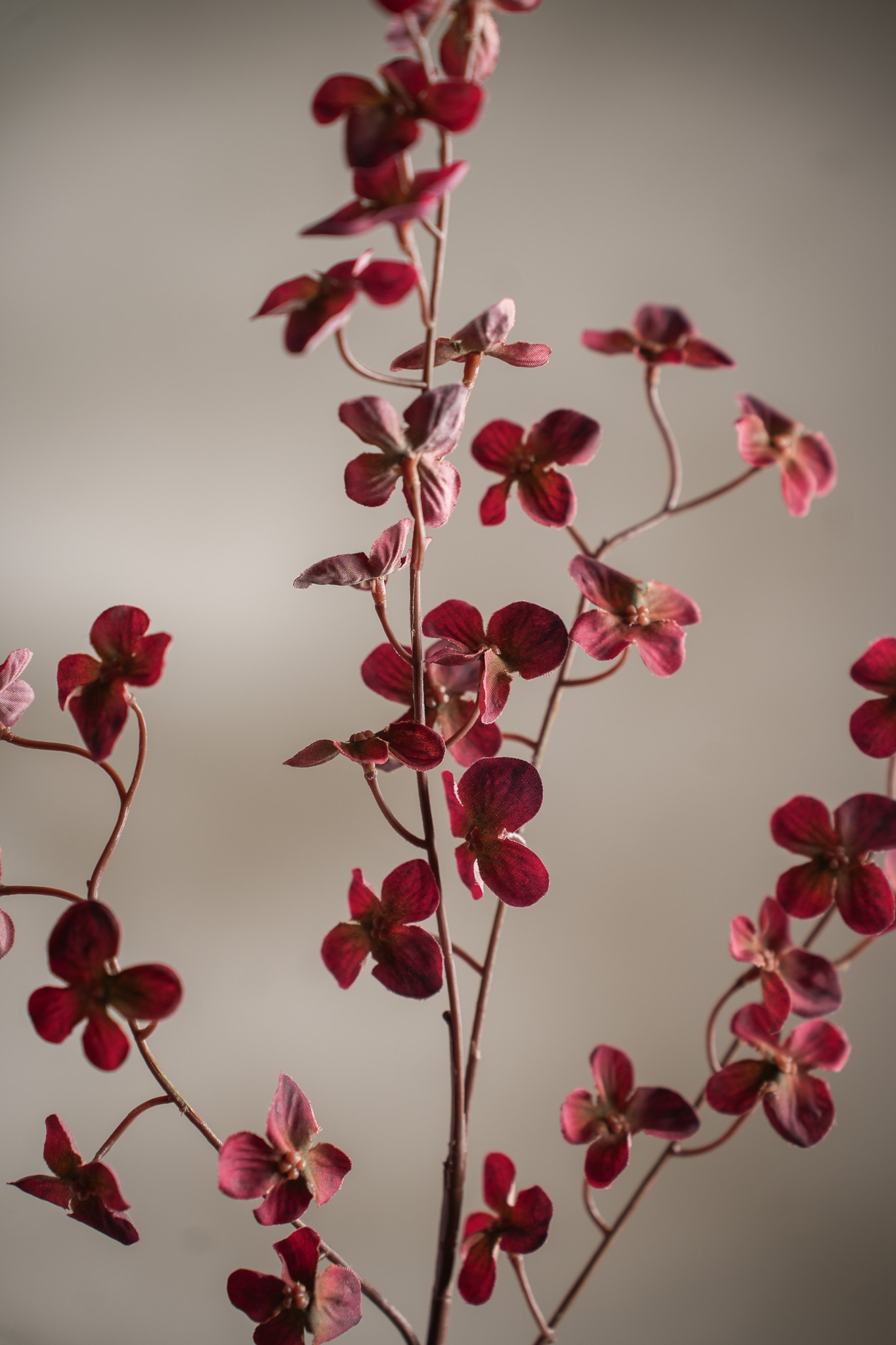 Konstgjord burgundy Hortensia 72cm