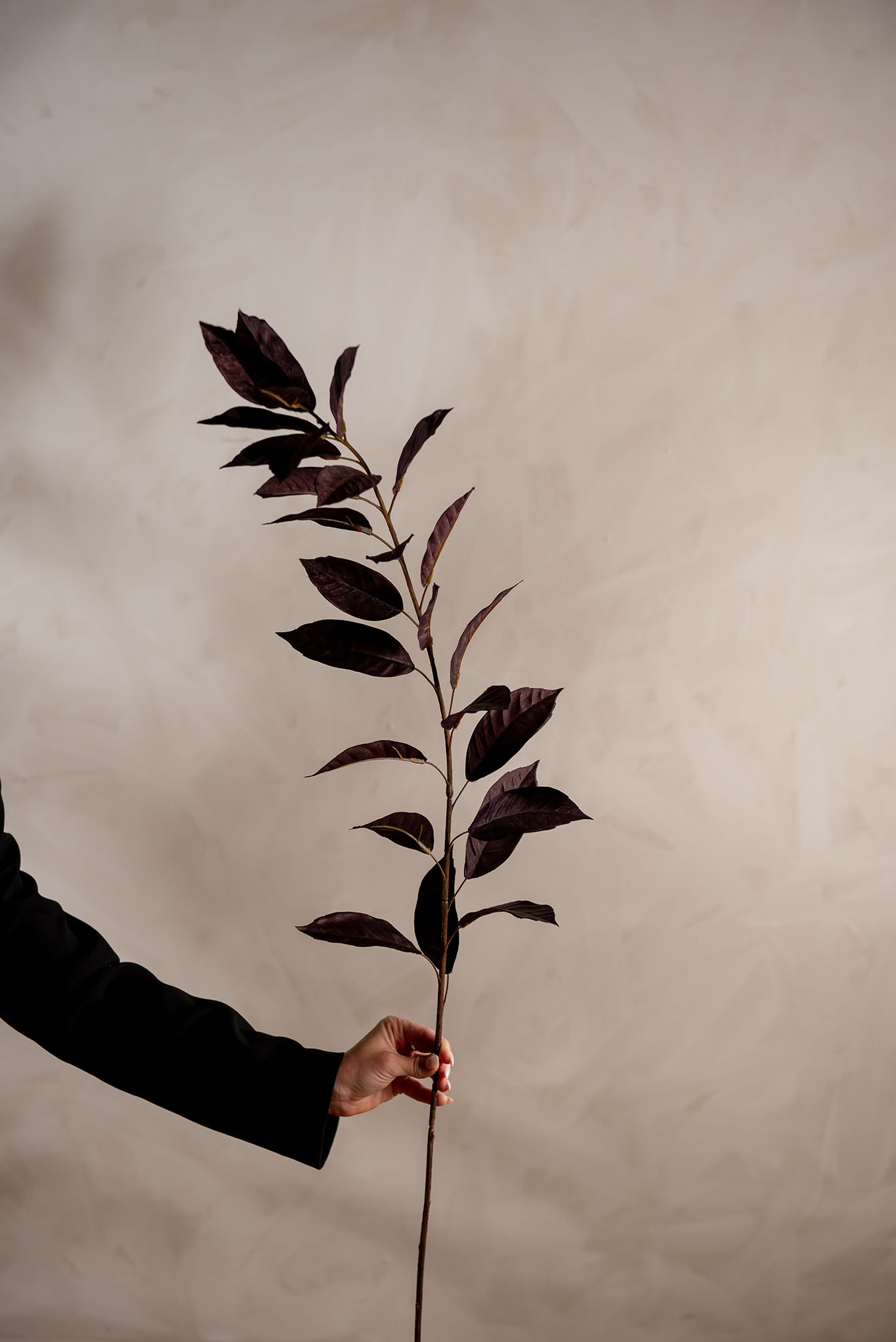 Konstgjord burgundy Blad 125cm