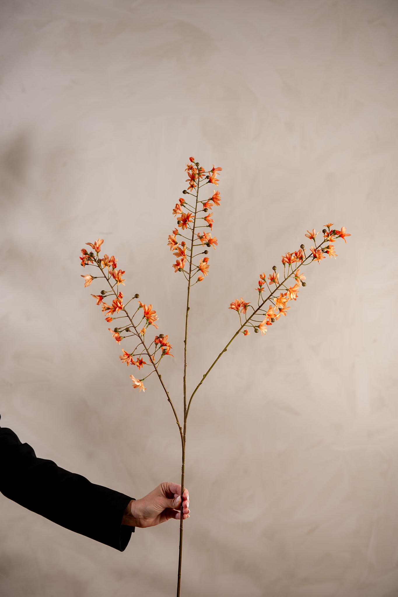 Konstgjord orange Blomkvist 110cm