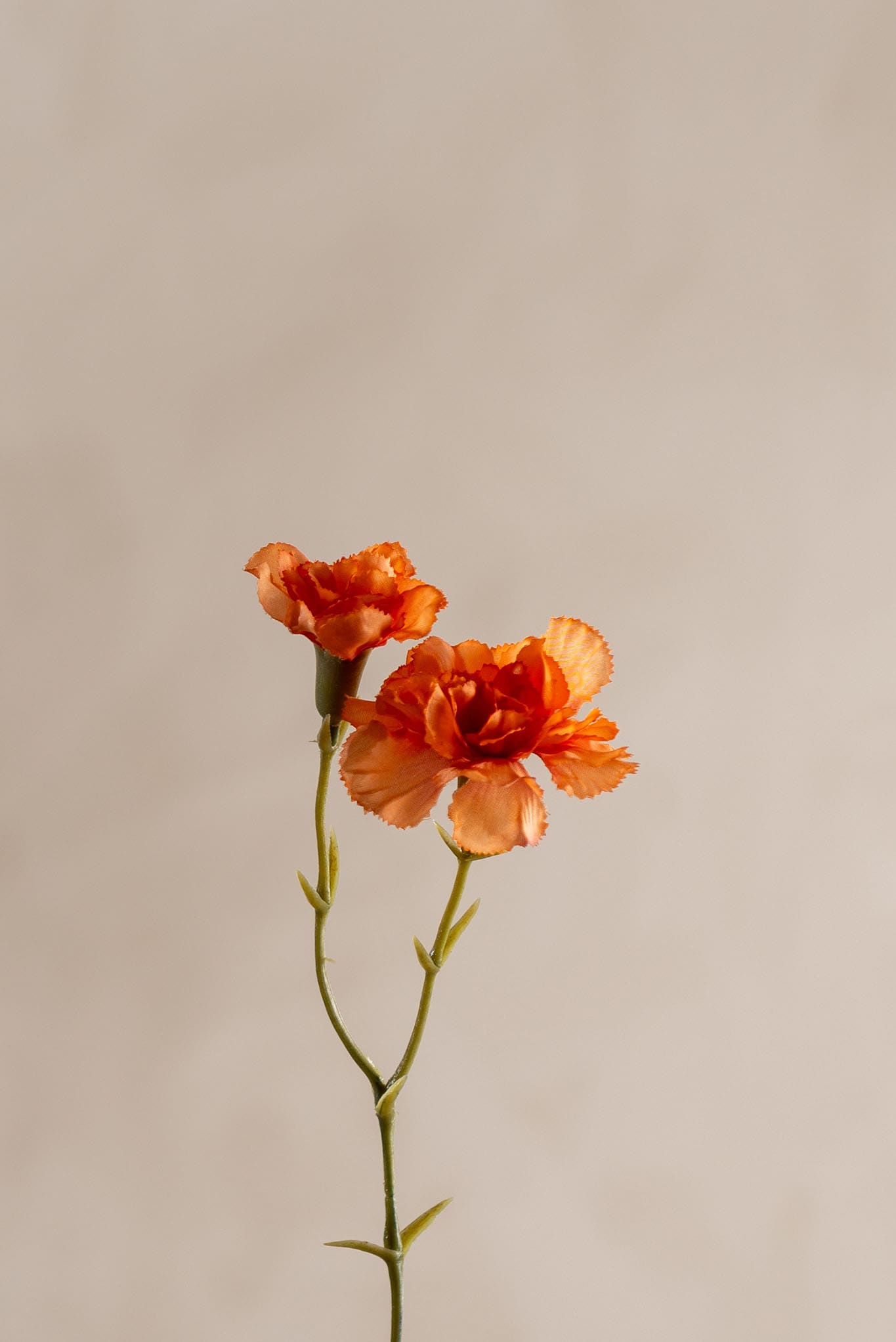 Konstgjord orange Nejlika 31cm
