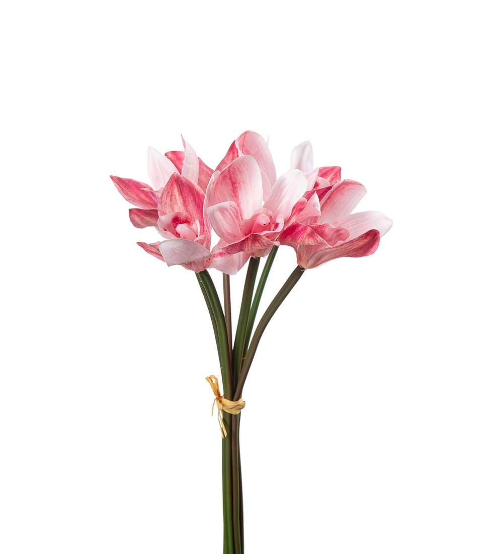 Konstgjord rosa Cymbidium bunt 34cm